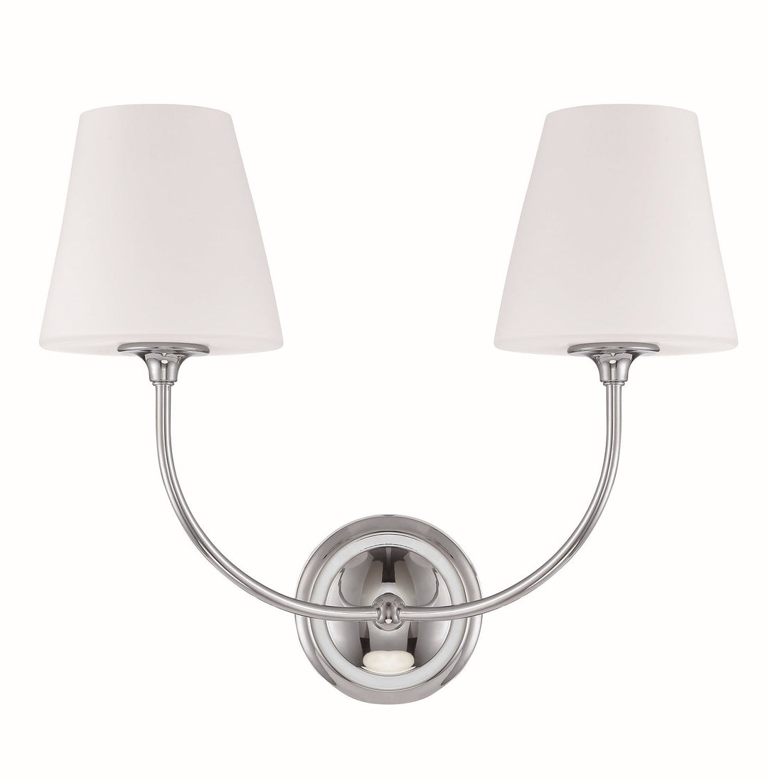 Crystorama Sylvan 2442-OP-CH Wall Light - Polished Chrome