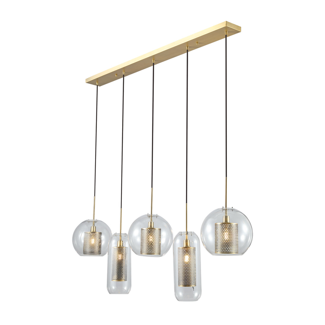 Kanova & Co. Fano KCH1116-5 Pendant Light - Rembrandt brass