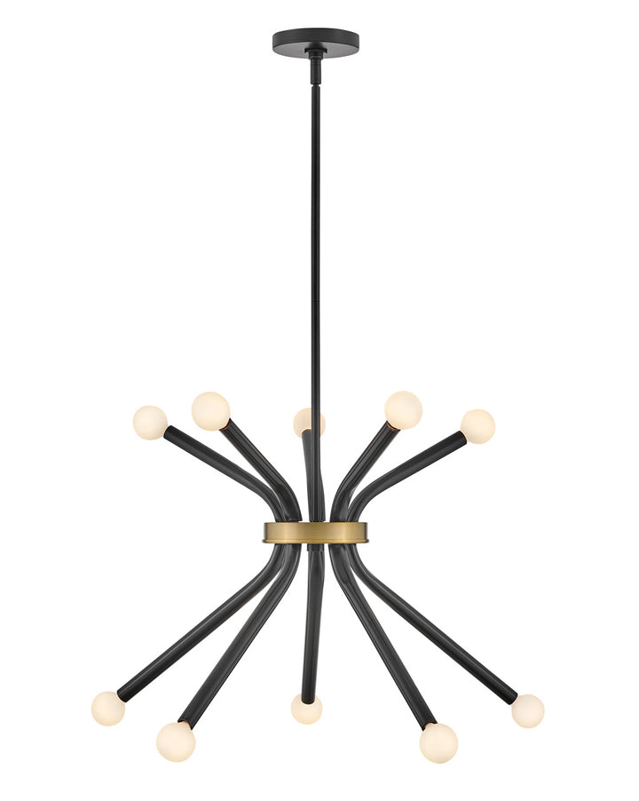 Lark Axton 83855BK Chandelier Light - Black