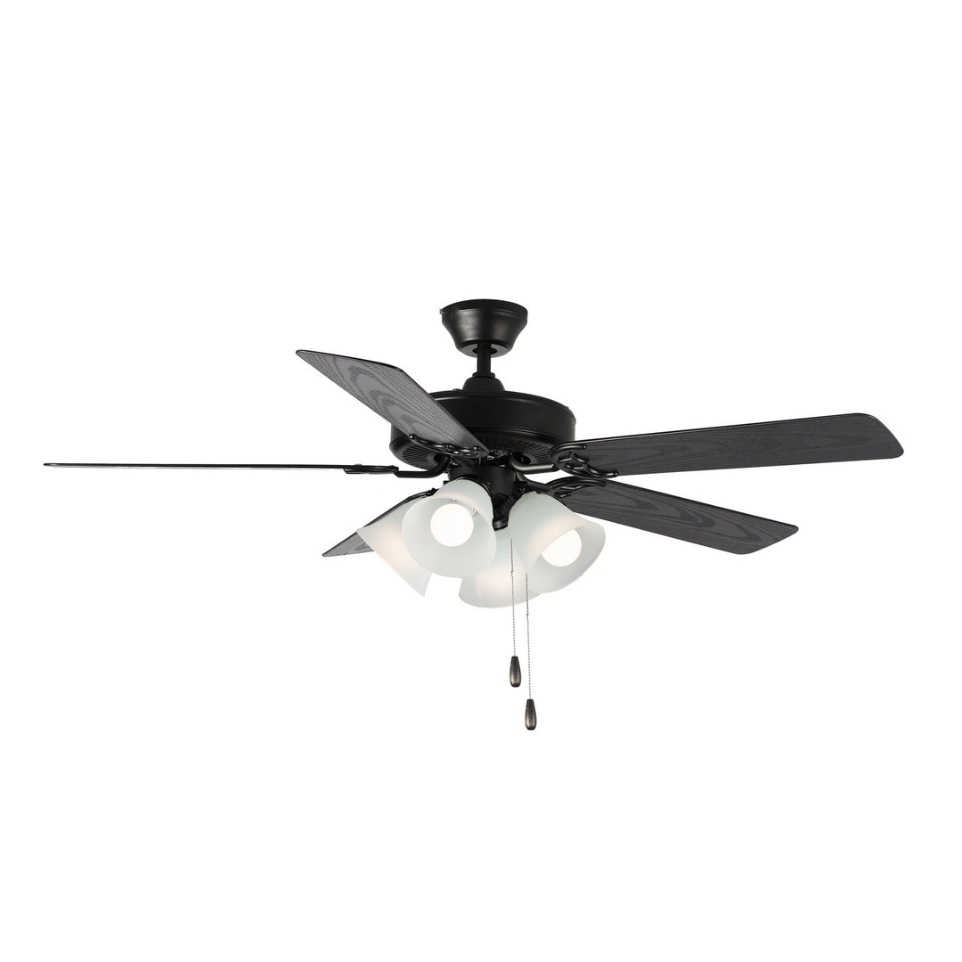 Maxim Basic-Max 89907FTBKWP Ceiling Fan - Black / Walnut / Pecan