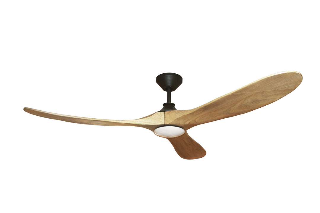 HOMEnhancements Malibu 3-SUN360-LM Ceiling Fan - Maple