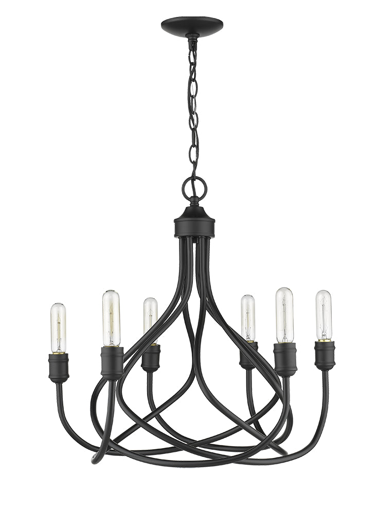 HOMEnhancements Vivio 7-70058 Chandelier Light - Matte Black