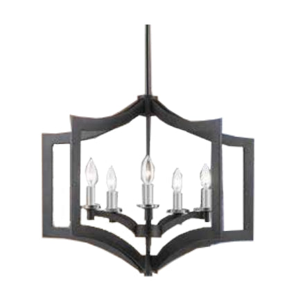 HOMEnhancements Vivio 7-70133 Chandelier Light - Matte Black