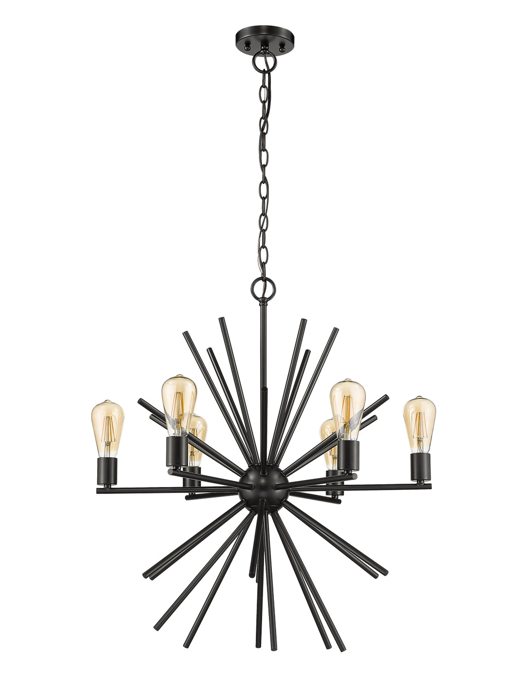 HOMEnhancements Vivio 7-70136 Chandelier Light - Matte Black