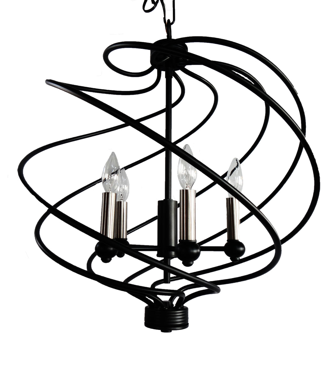 HOMEnhancements Vivio 7-70142 Chandelier Light - Matte Black