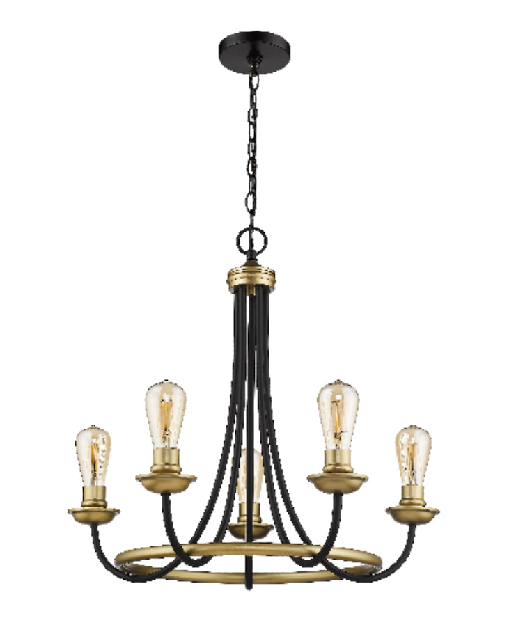 HOMEnhancements Vivio 7-70145 Chandelier Light - Matte Black