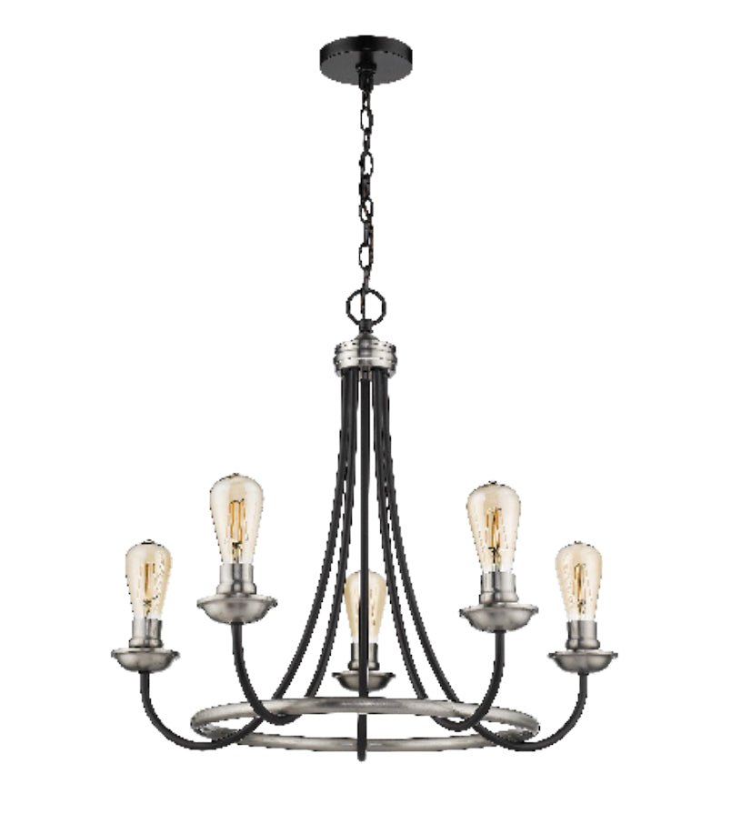 HOMEnhancements Vivio 7-70148 Chandelier Light - Matte Black