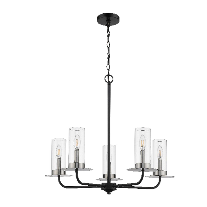 HOMEnhancements Vivio 7-70154 Chandelier Light - Matte Black