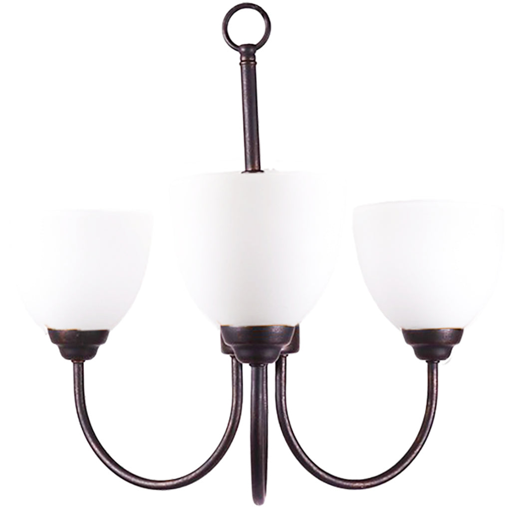 HOMEnhancements Laredo LE-CH3WH-MB Chandelier Light - Matte Black