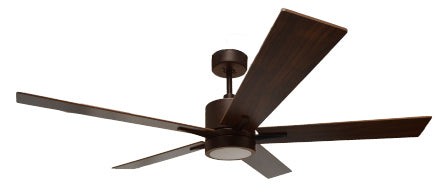 HOMEnhancements Cosmo SUN552 RB5P(WC-1-WH) Ceiling Fan 52 - Bronze, Oak/Walnut/