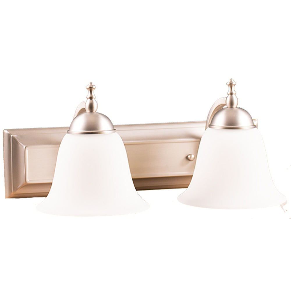 HOMEnhancements Dallas VS-52WH-NK Bath Vanity Light 18 in. wide - Brushed Nickel