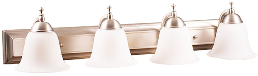 HOMEnhancements Dallas VS-54WH-NK Bath Vanity Light 36 in. wide - Brushed Nickel