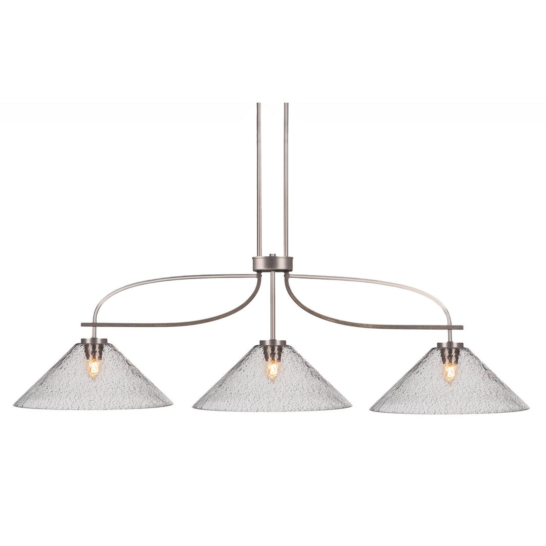 Toltec Monterey 2936-gpdw-2162 Pendant Light - Graphite & Painted Distressed Wood-look