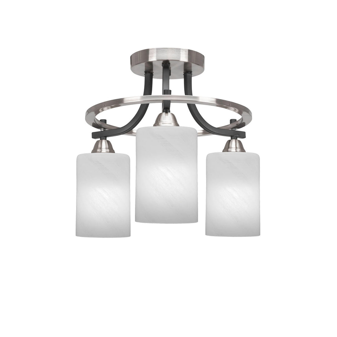 Toltec Paramount 3417-mbbn-3001 Ceiling Light - Matte Black & Brushed Nickel