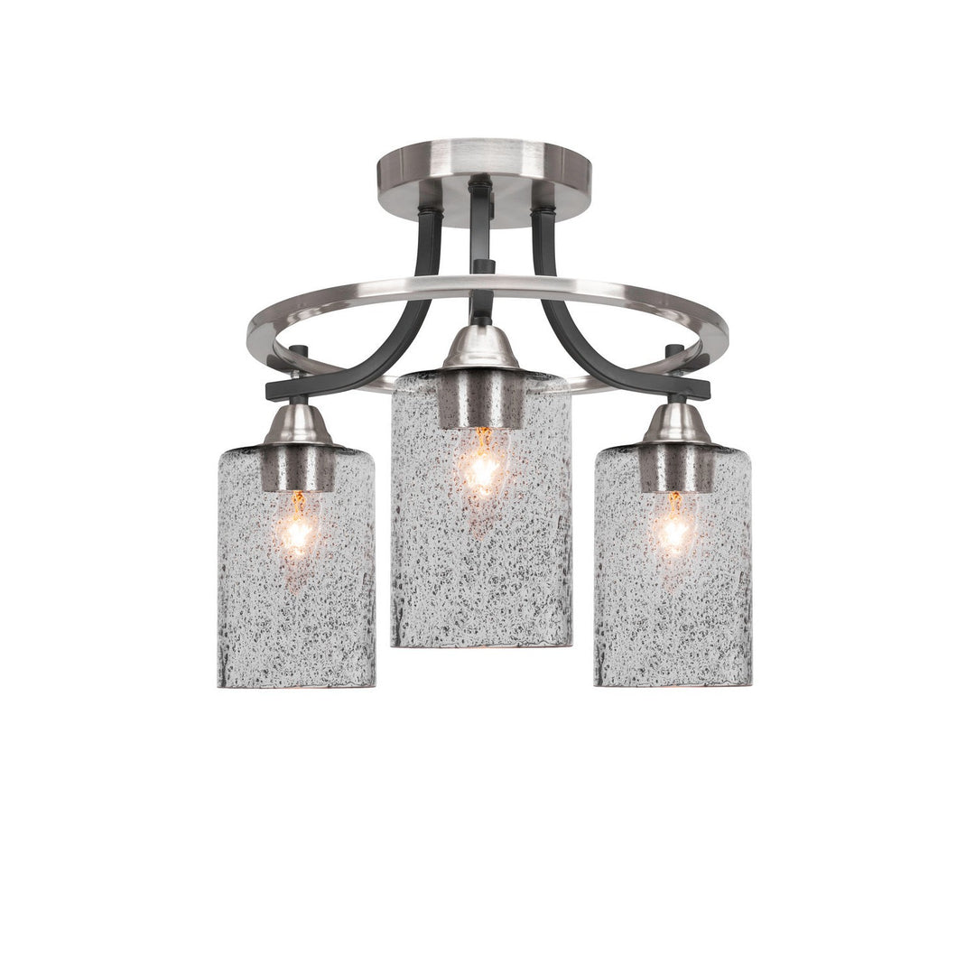Toltec Paramount 3417-mbbn-3002 Ceiling Light - Matte Black & Brushed Nickel