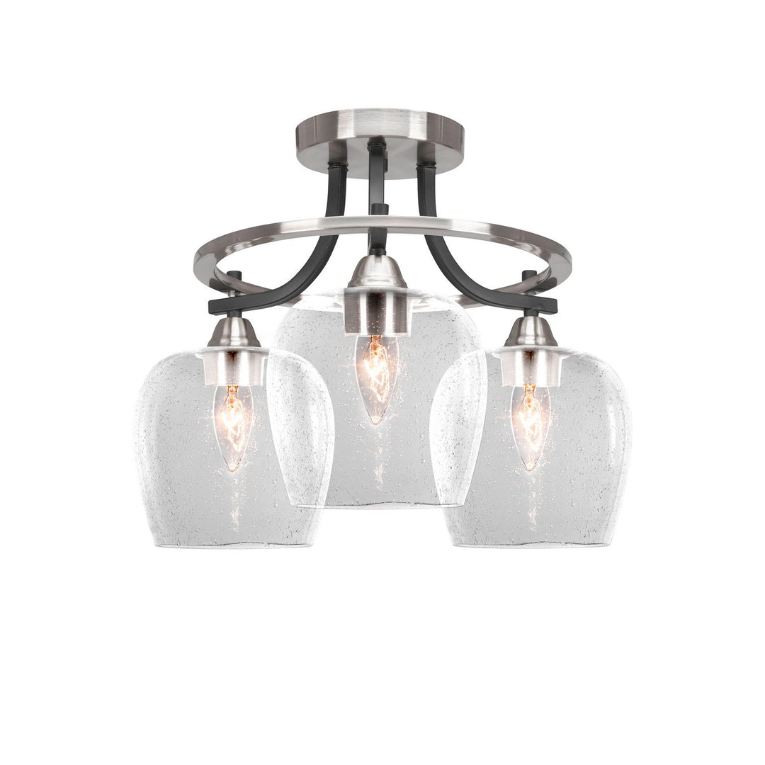 Toltec Paramount 3417-mbbn-4810 Ceiling Light - Matte Black & Brushed Nickel
