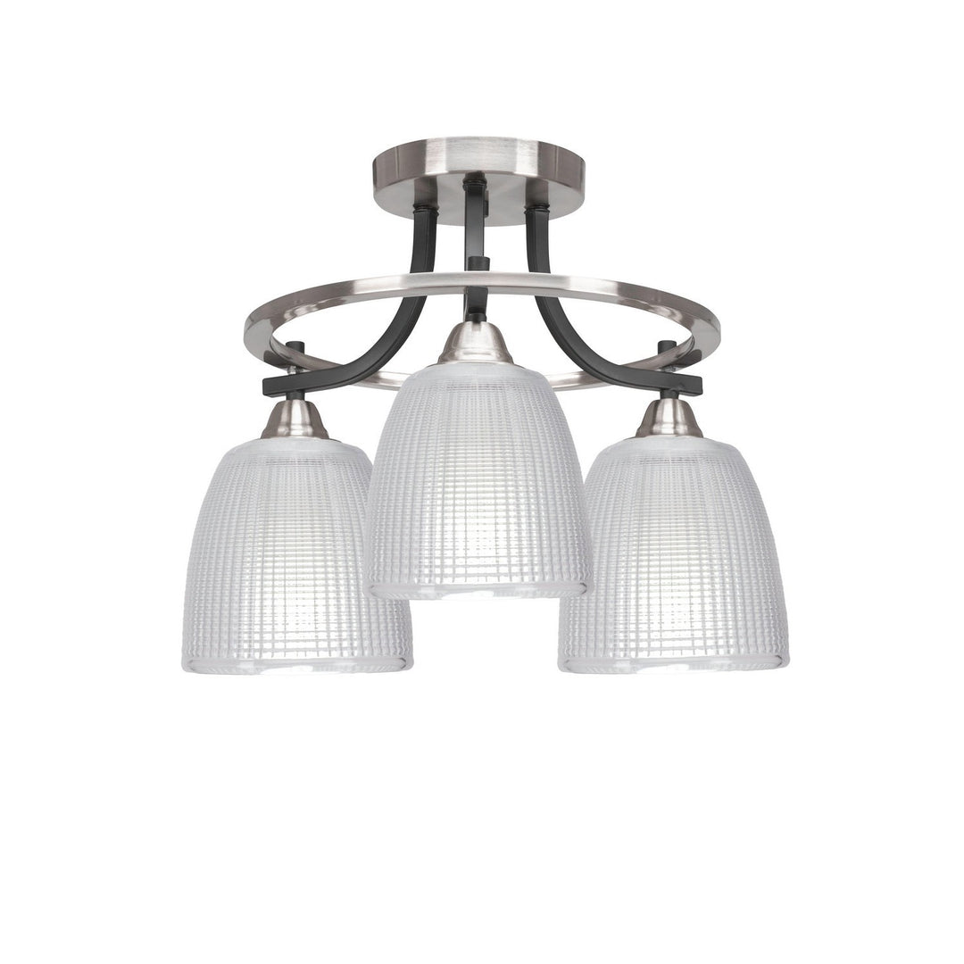 Toltec Paramount 3417-mbbn-500 Ceiling Light - Matte Black & Brushed Nickel