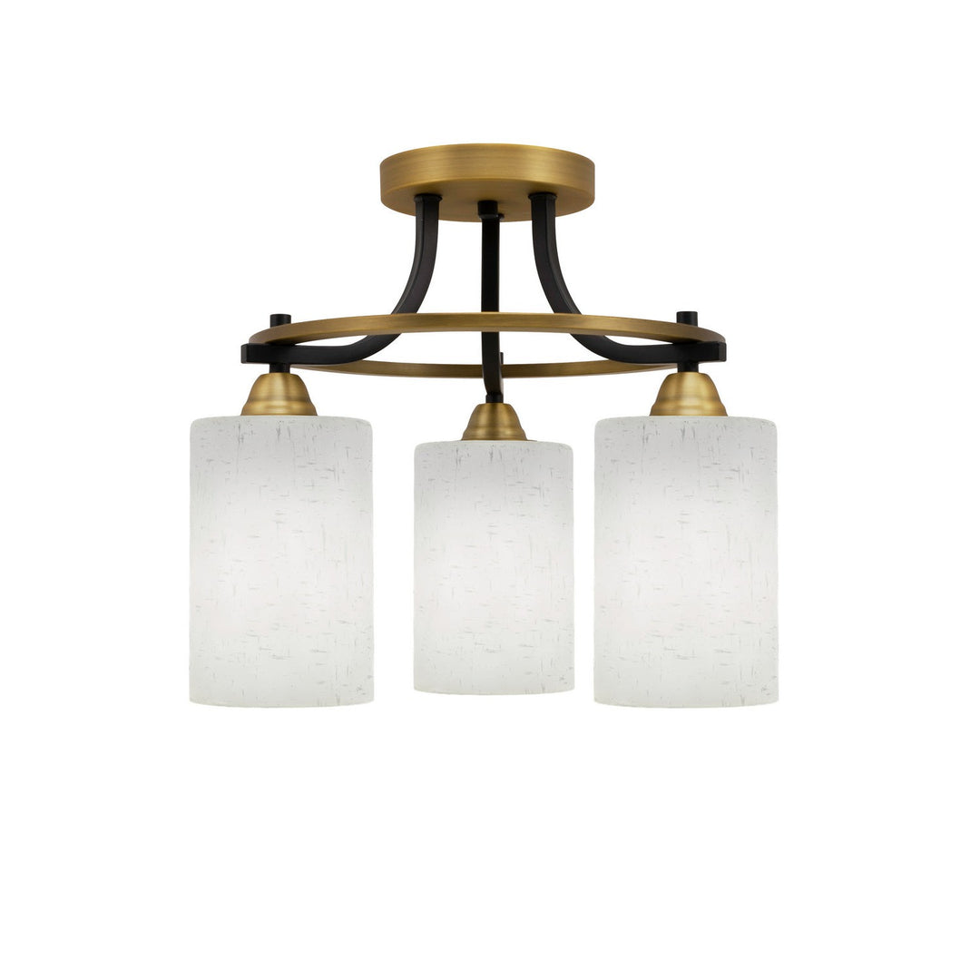 Toltec Paramount 3417-mbbr-310 Ceiling Light - Matte Black & Brass
