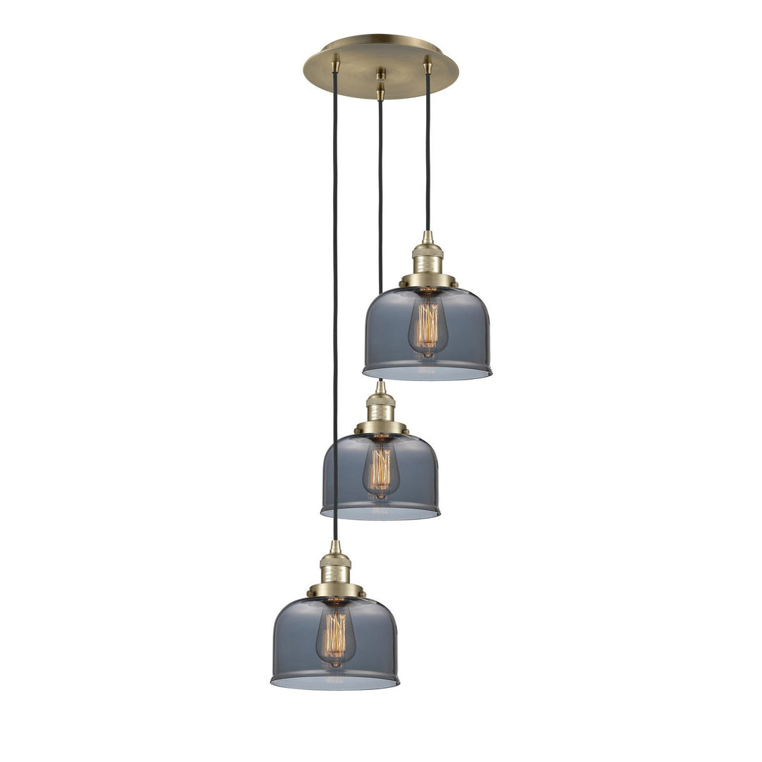 Innovations Franklin Restoration 113F-3P-AB-G73 Pendant Light - Antique Brass