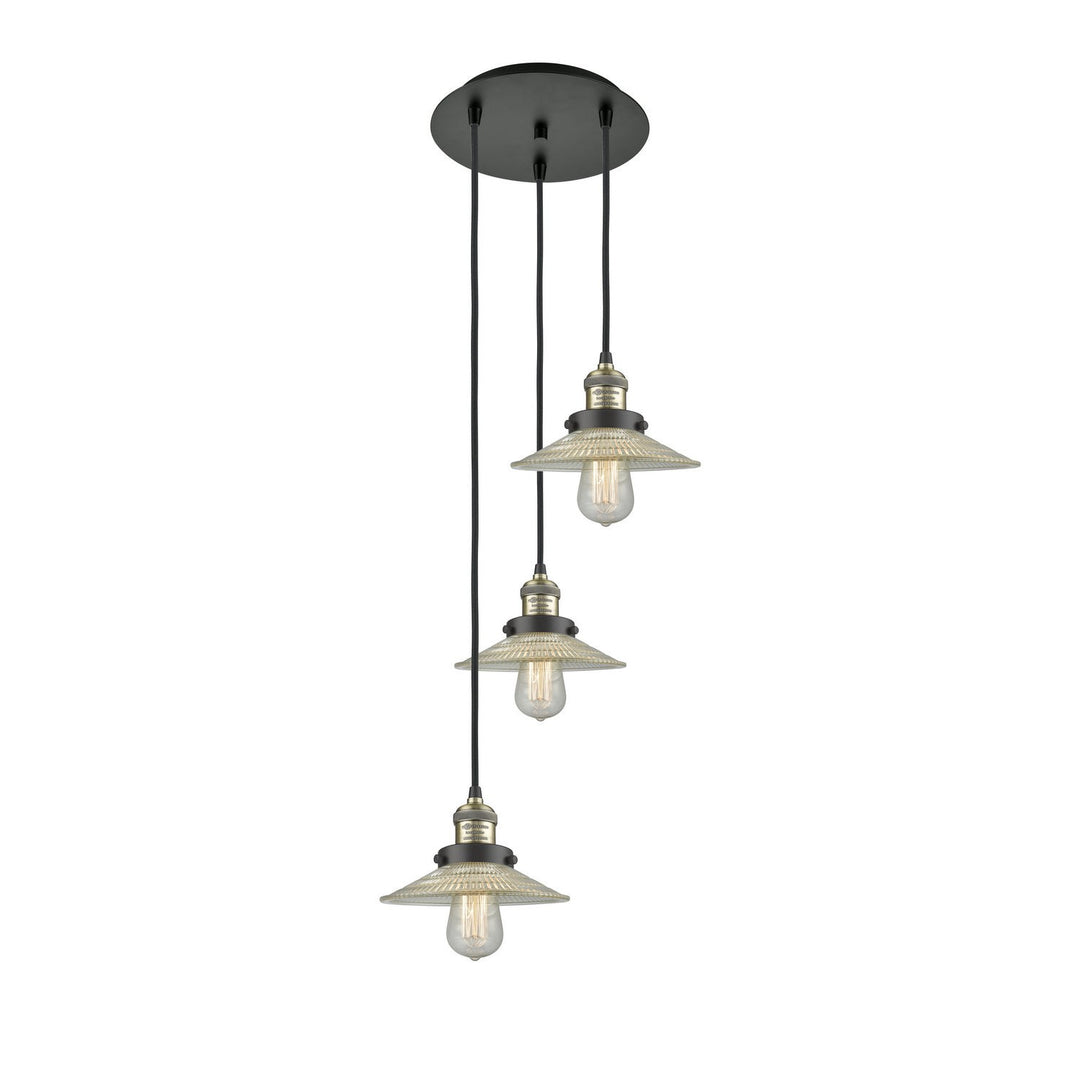 Innovations Franklin Restoration 113F-3P-BAB-G2 Pendant Light - Black Antique Brass