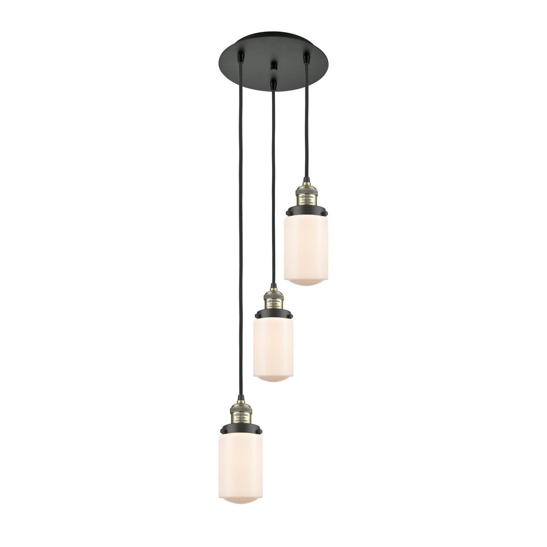 Innovations Franklin Restoration 113F-3P-BAB-G311 Pendant Light - Black Antique Brass
