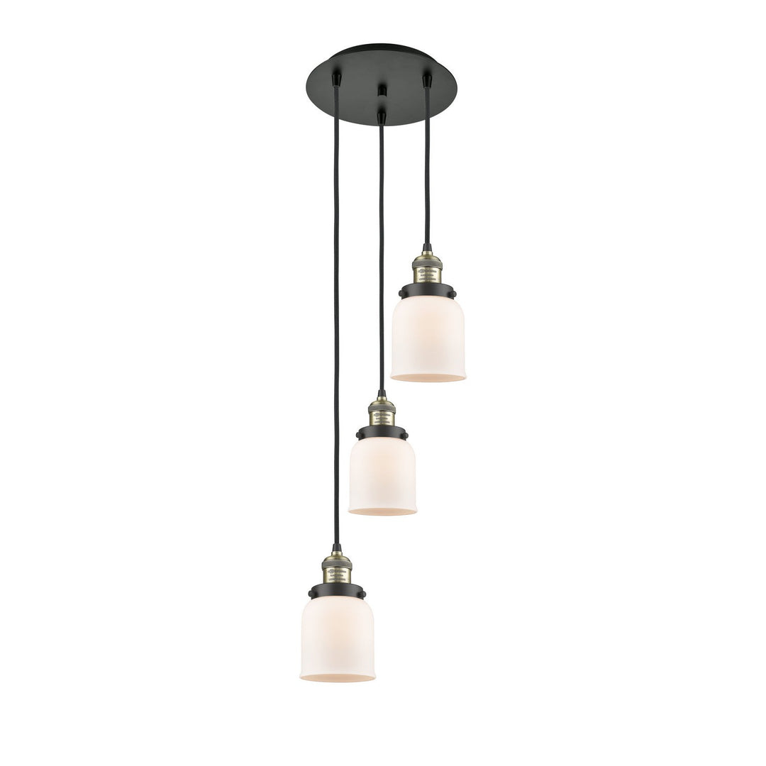 Innovations Franklin Restoration 113F-3P-BAB-G51 Pendant Light - Black Antique Brass