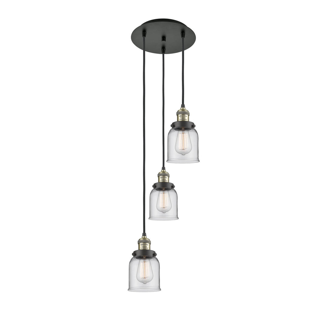 Innovations Franklin Restoration 113F-3P-BAB-G52 Pendant Light - Black Antique Brass