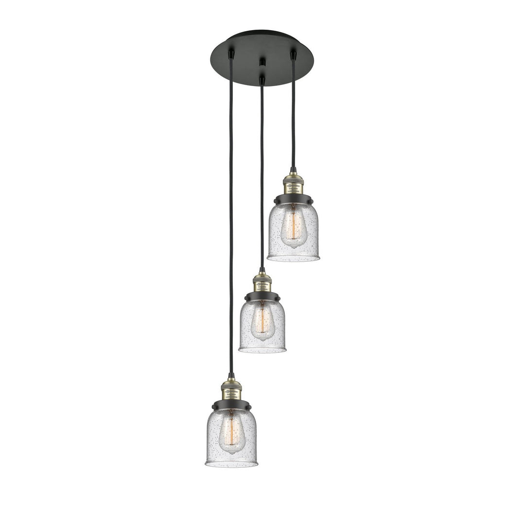 Innovations Franklin Restoration 113F-3P-BAB-G54 Pendant Light - Black Antique Brass
