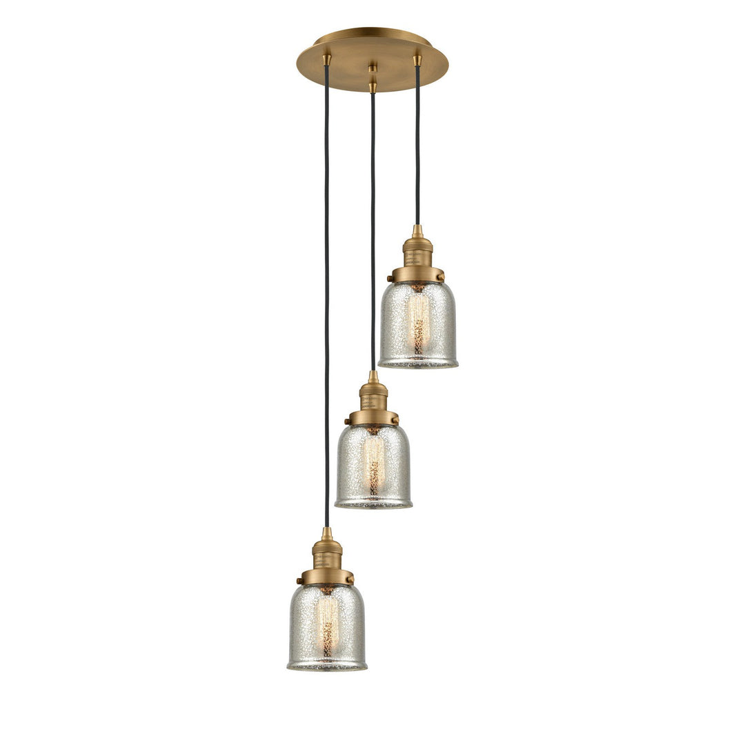 Innovations Franklin Restoration 113F-3P-BB-G58 Pendant Light - Brushed Brass