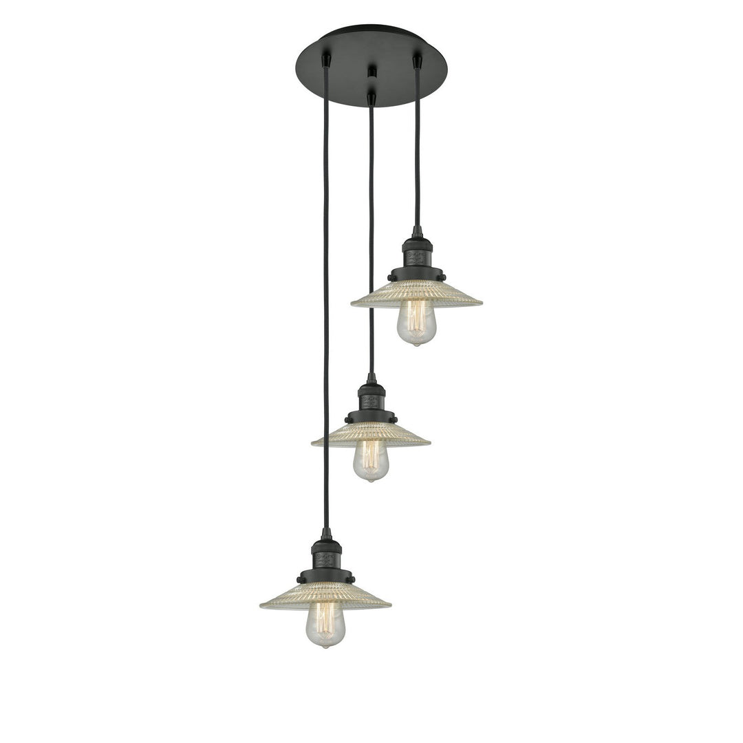 Innovations Franklin Restoration 113F-3P-BK-G2 Pendant Light - Matte Black