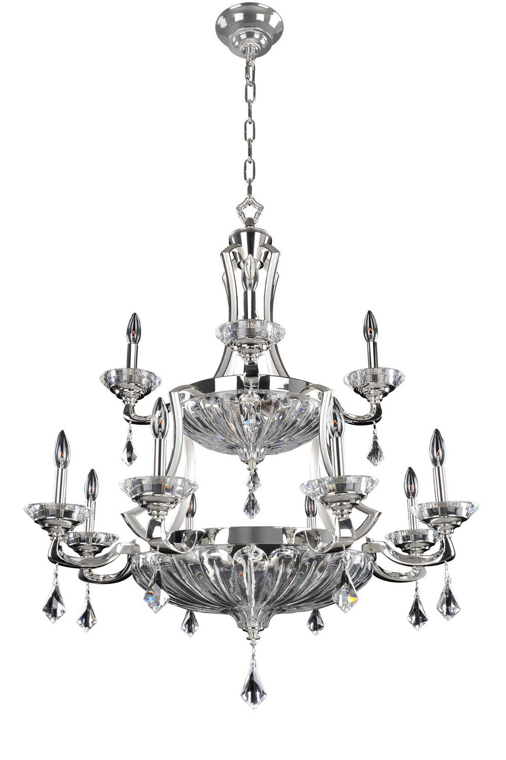 Allegri Orecchini 028556-017-FR001 Chandelier Light - Two Tone Silver