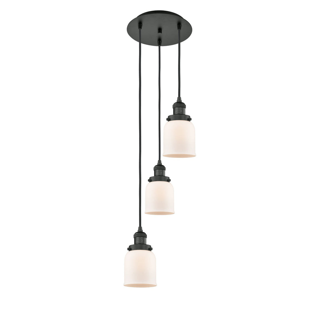 Innovations Franklin Restoration 113F-3P-BK-G51 Pendant Light - Matte Black