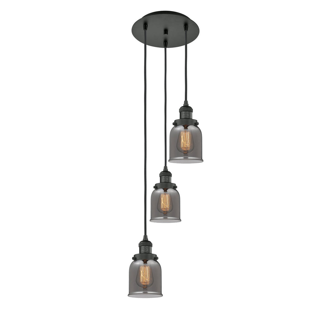 Innovations Franklin Restoration 113F-3P-BK-G53 Pendant Light - Matte Black