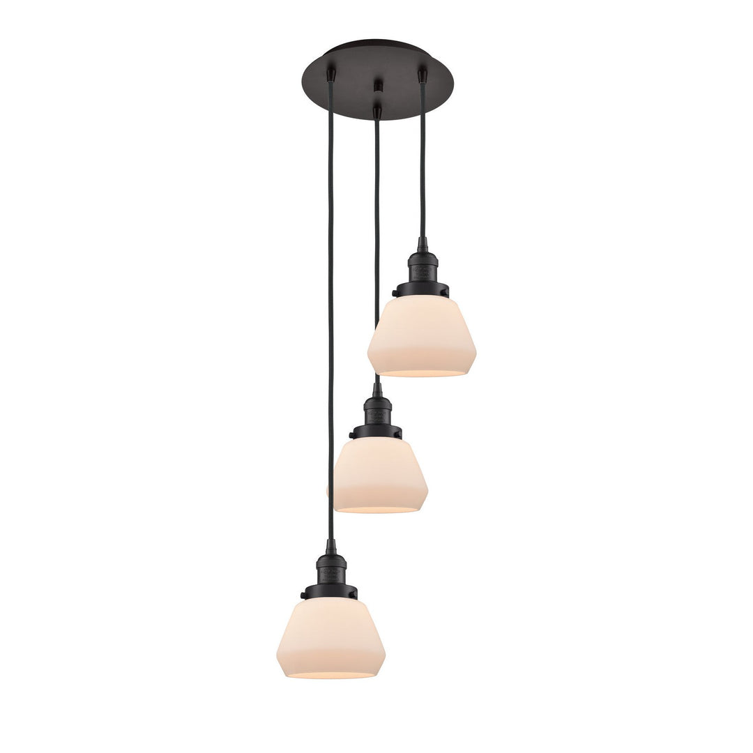 Innovations Franklin Restoration 113F-3P-OB-G171 Pendant Light - Oil Rubbed Bronze