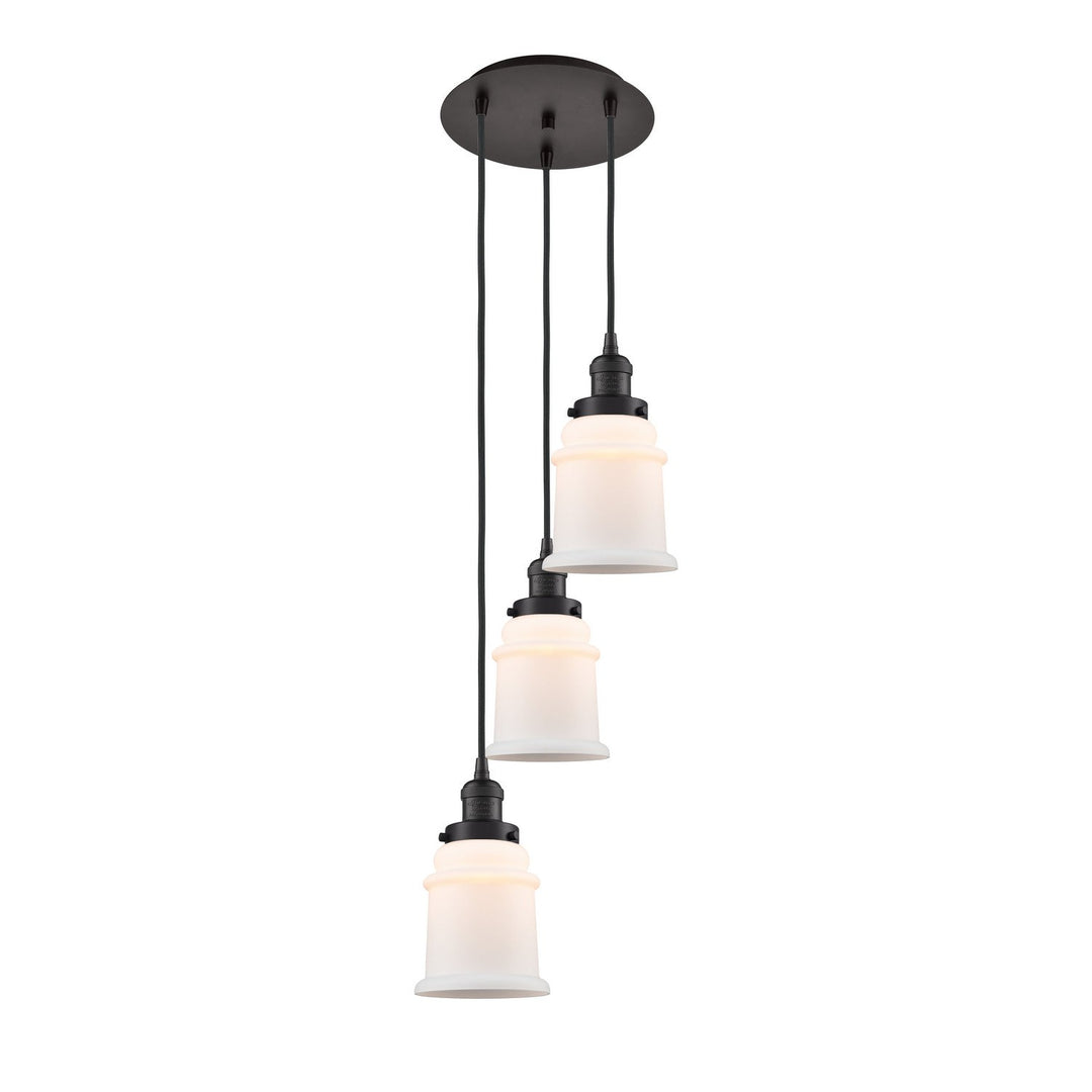Innovations Franklin Restoration 113F-3P-OB-G181 Pendant Light - Oil Rubbed Bronze