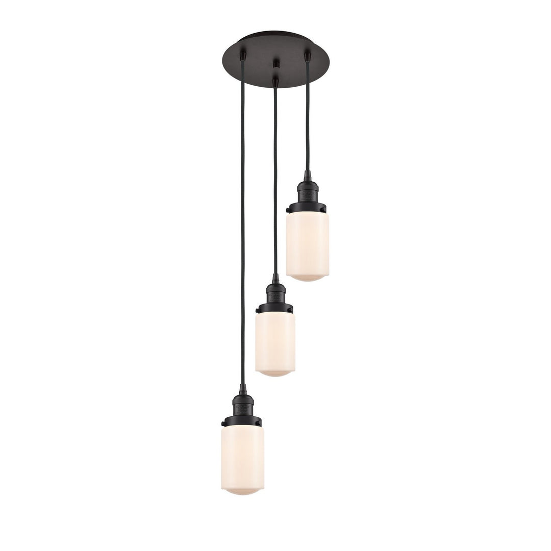 Innovations Franklin Restoration 113F-3P-OB-G311 Pendant Light - Oil Rubbed Bronze