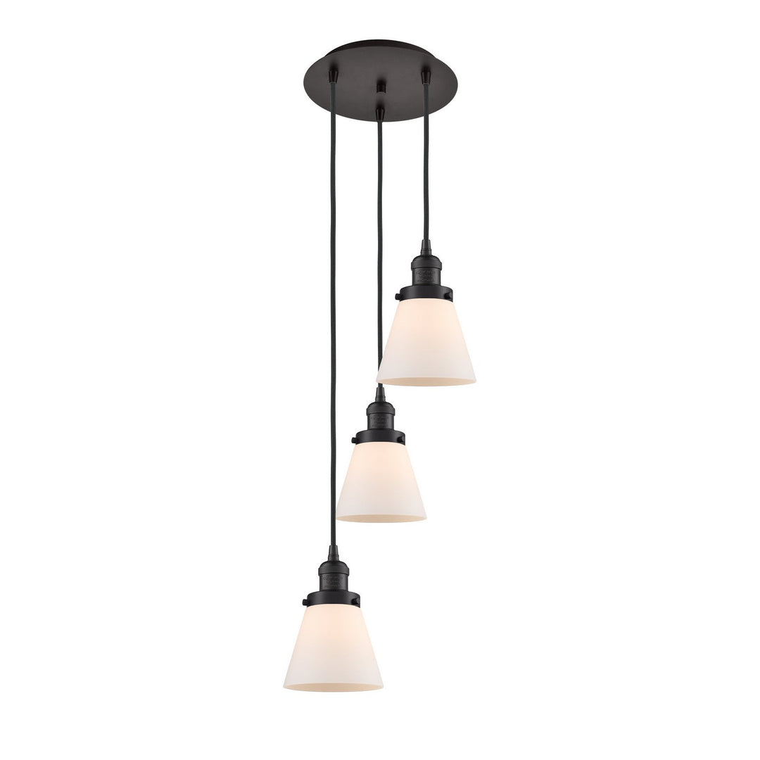 Innovations Franklin Restoration 113F-3P-OB-G61 Pendant Light - Oil Rubbed Bronze
