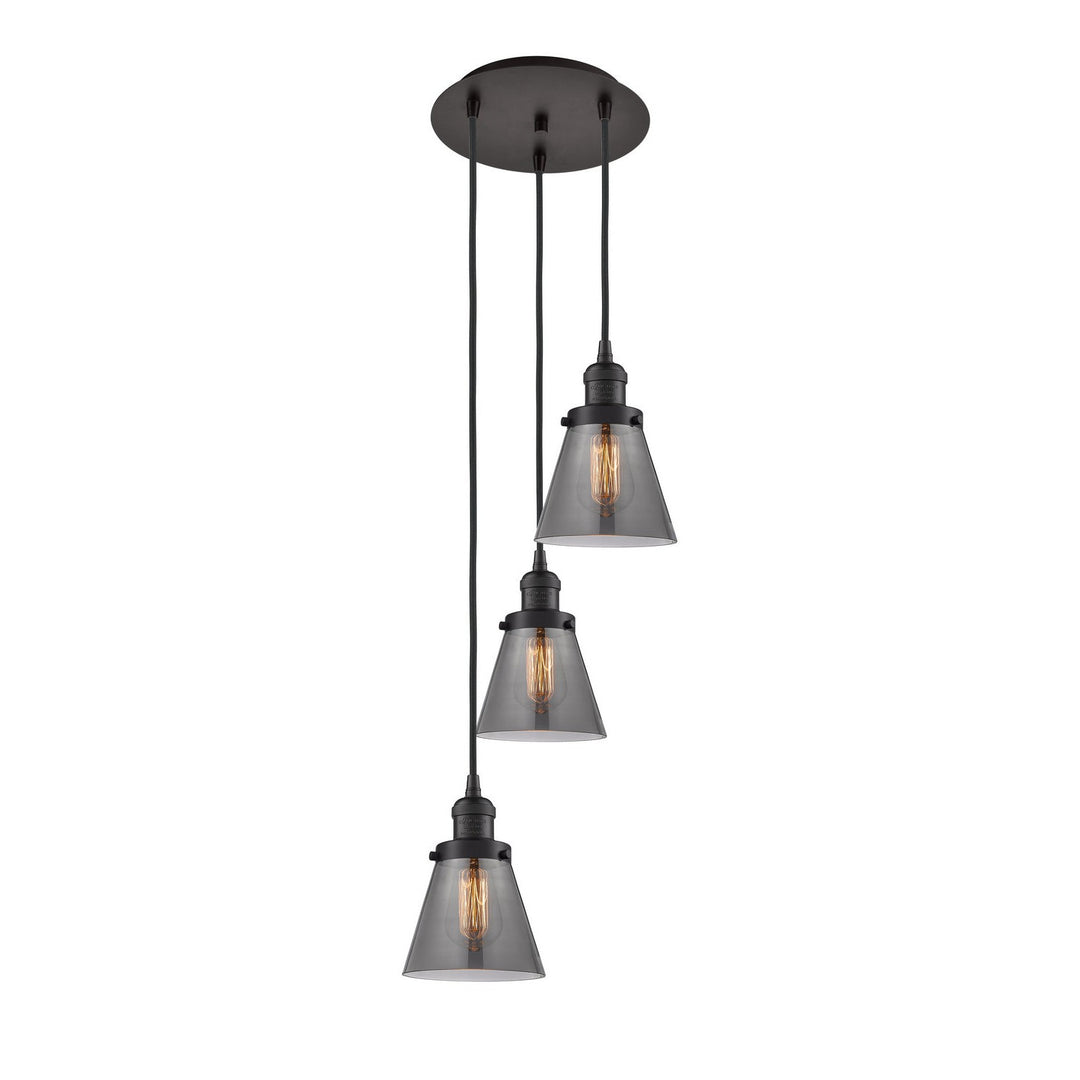 Innovations Franklin Restoration 113F-3P-OB-G63 Pendant Light - Oil Rubbed Bronze