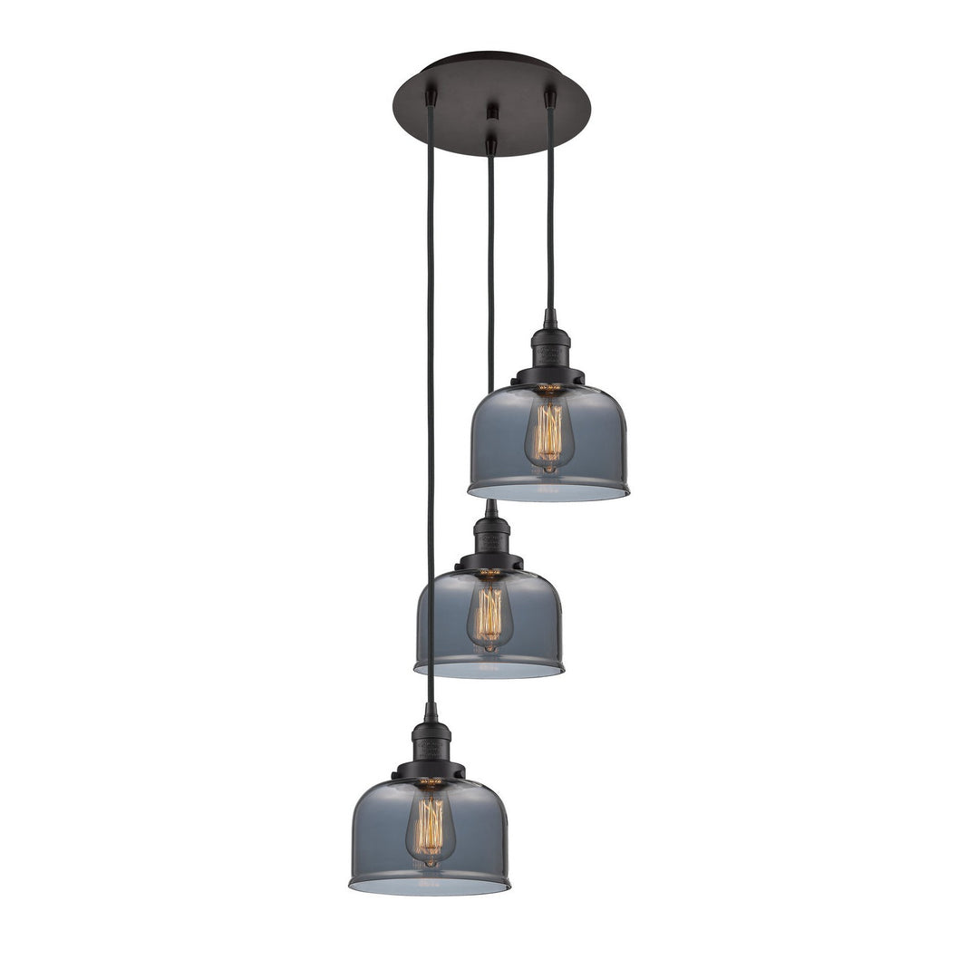Innovations Franklin Restoration 113F-3P-OB-G73 Pendant Light - Oil Rubbed Bronze