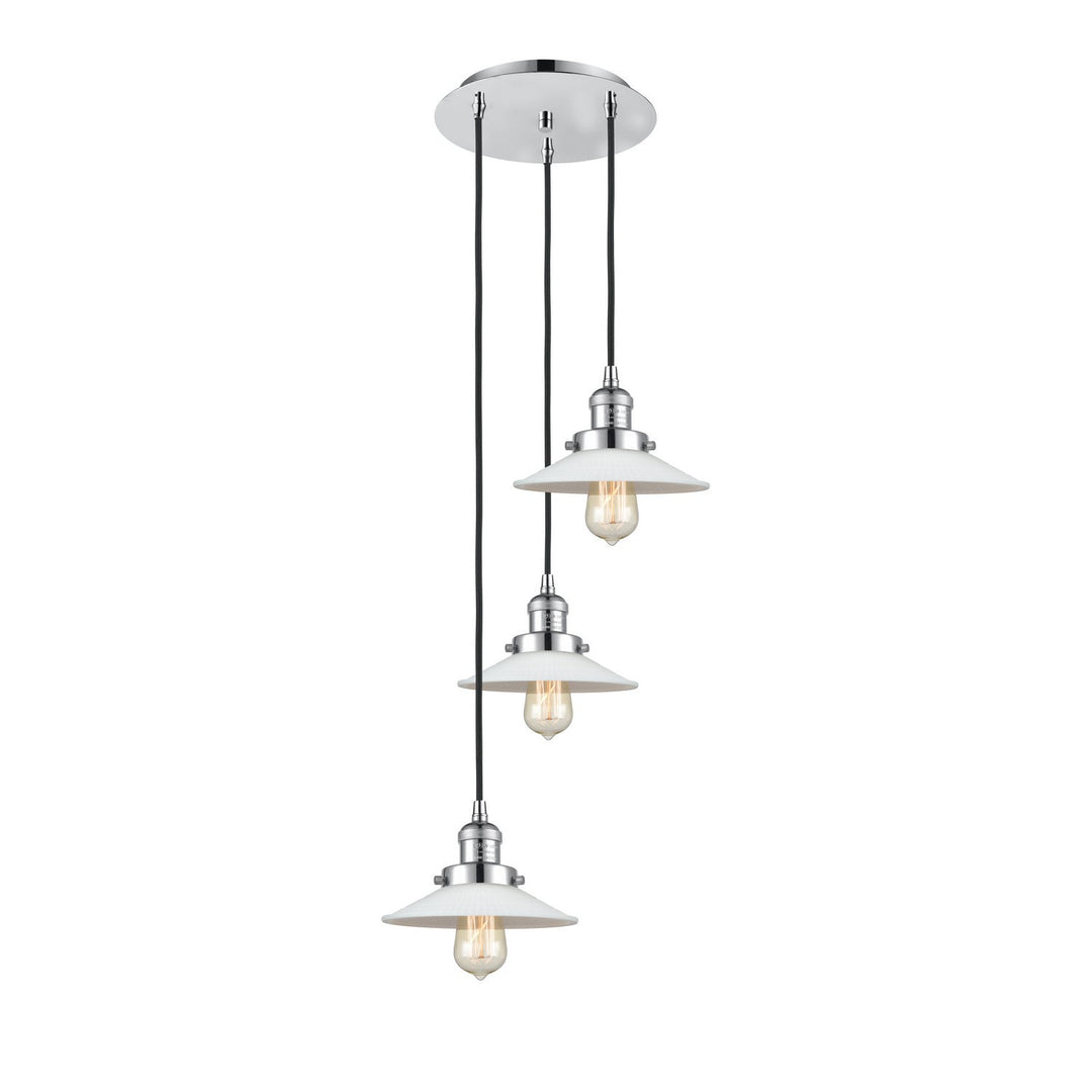 Innovations Franklin Restoration 113F-3P-PC-G1 Pendant Light - Polished Chrome