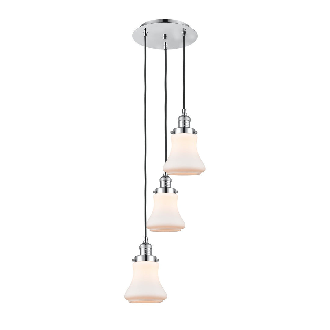 Innovations Franklin Restoration 113F-3P-PC-G191 Pendant Light - Polished Chrome