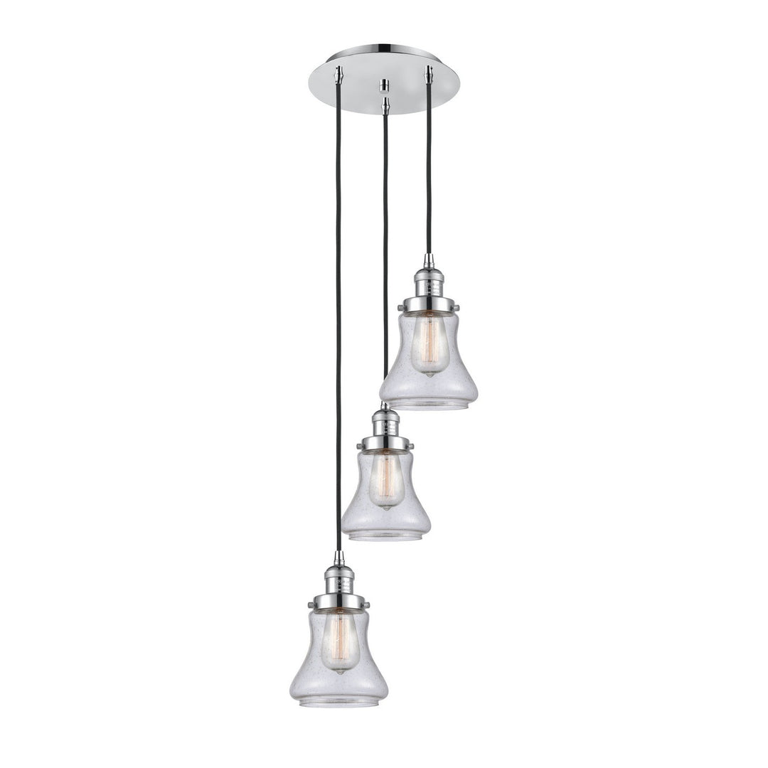 Innovations Franklin Restoration 113F-3P-PC-G194 Pendant Light - Polished Chrome