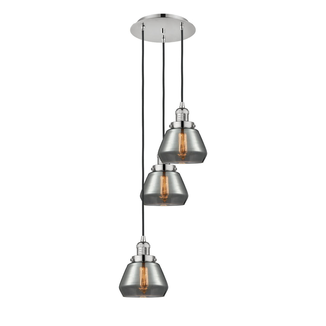 Innovations Franklin Restoration 113F-3P-PN-G173 Pendant Light - Polished Nickel