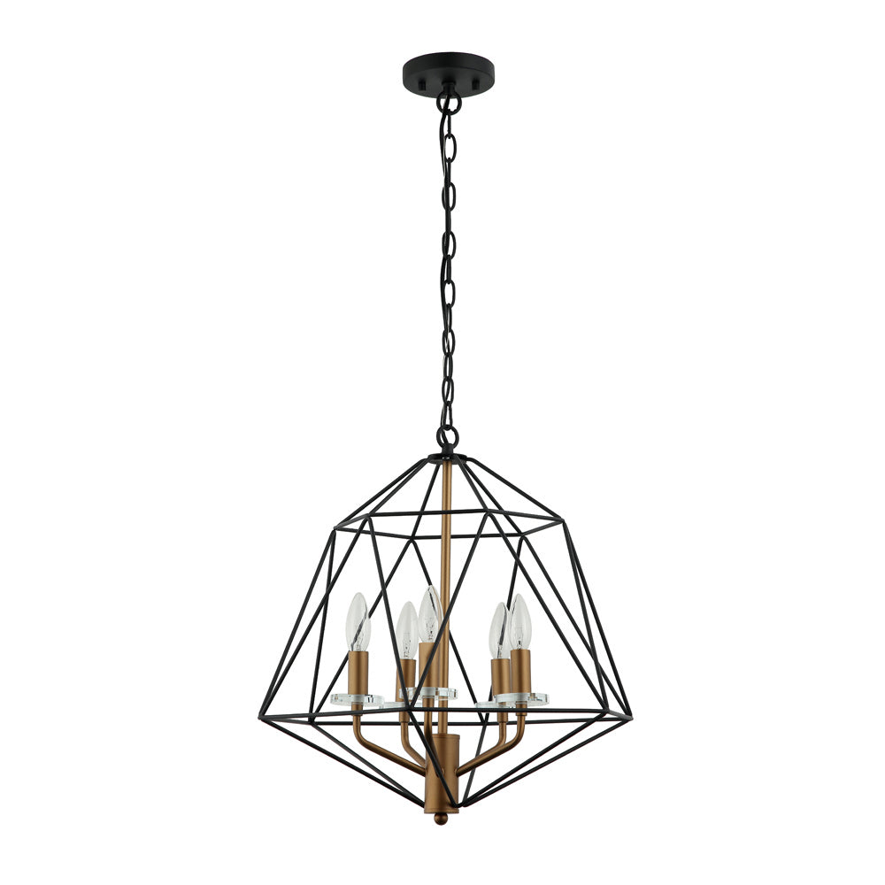Maxilite Tari MX 1147-0749 Chandelier Light - Black/Pharaoh Gold