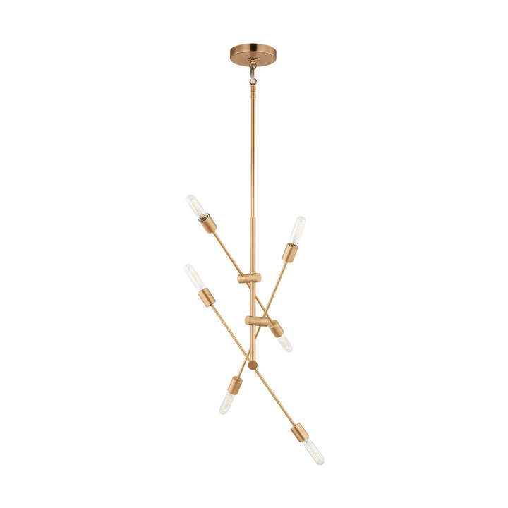 Visual Comfort Studio Axis 3100506-848 Chandelier Light - Satin Brass