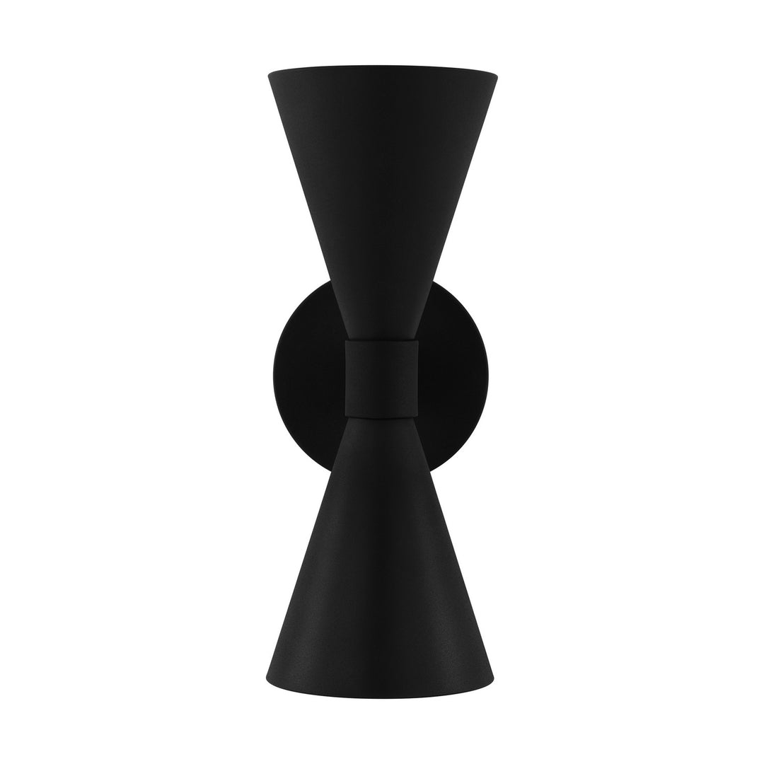 Visual Comfort Studio AEO1002TXB Albertine Two Light Outdoor Wall Sconce Outdoor Black