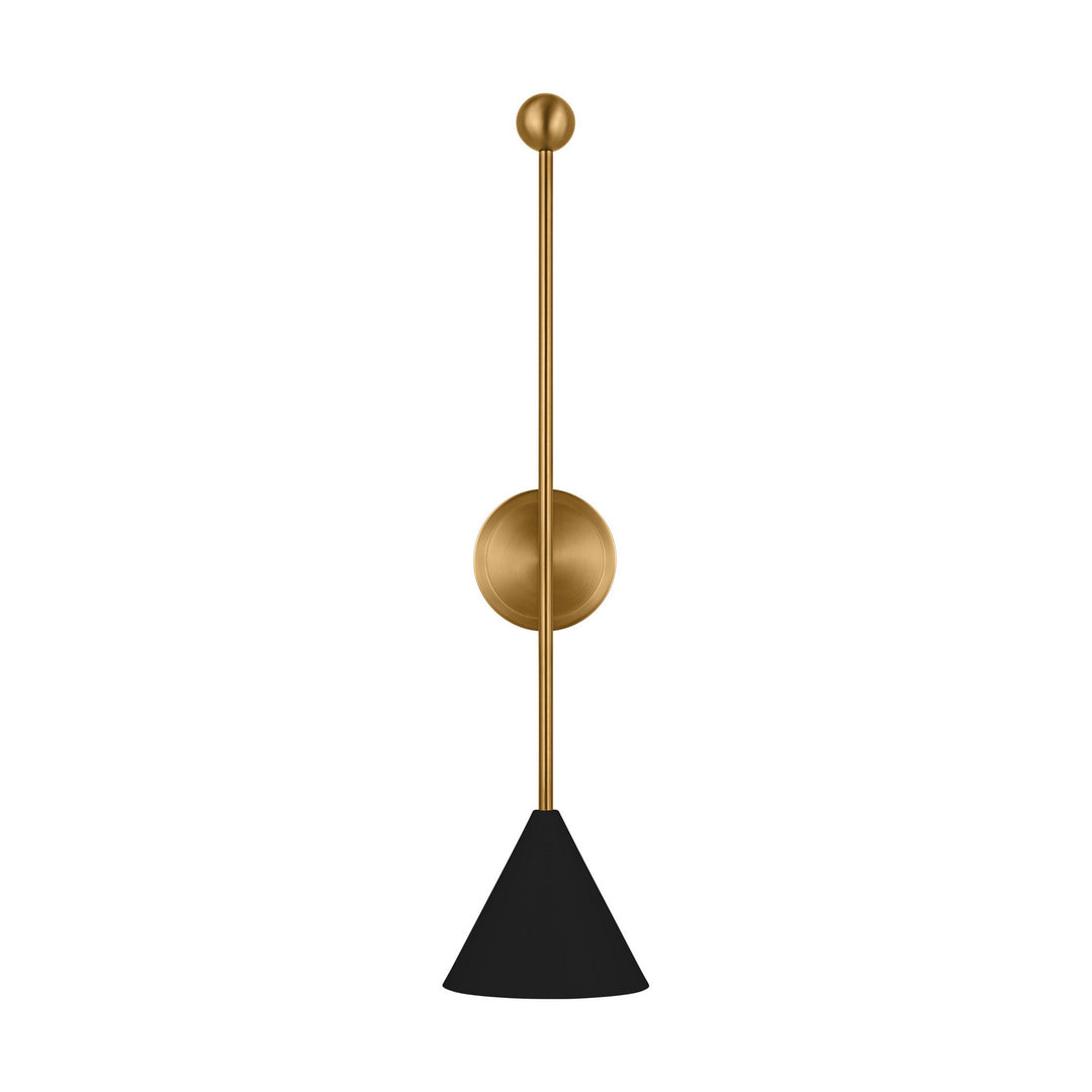 Visual Comfort Studio Cosmo AEW1041MBKBBS Wall Light - Midnight Black and Burnished Brass
