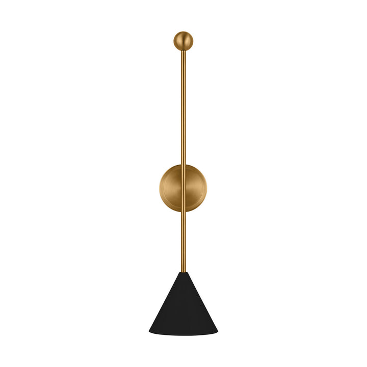 Visual Comfort Studio Cosmo AEW1041MBKBBS Wall Light - Midnight Black and Burnished Brass
