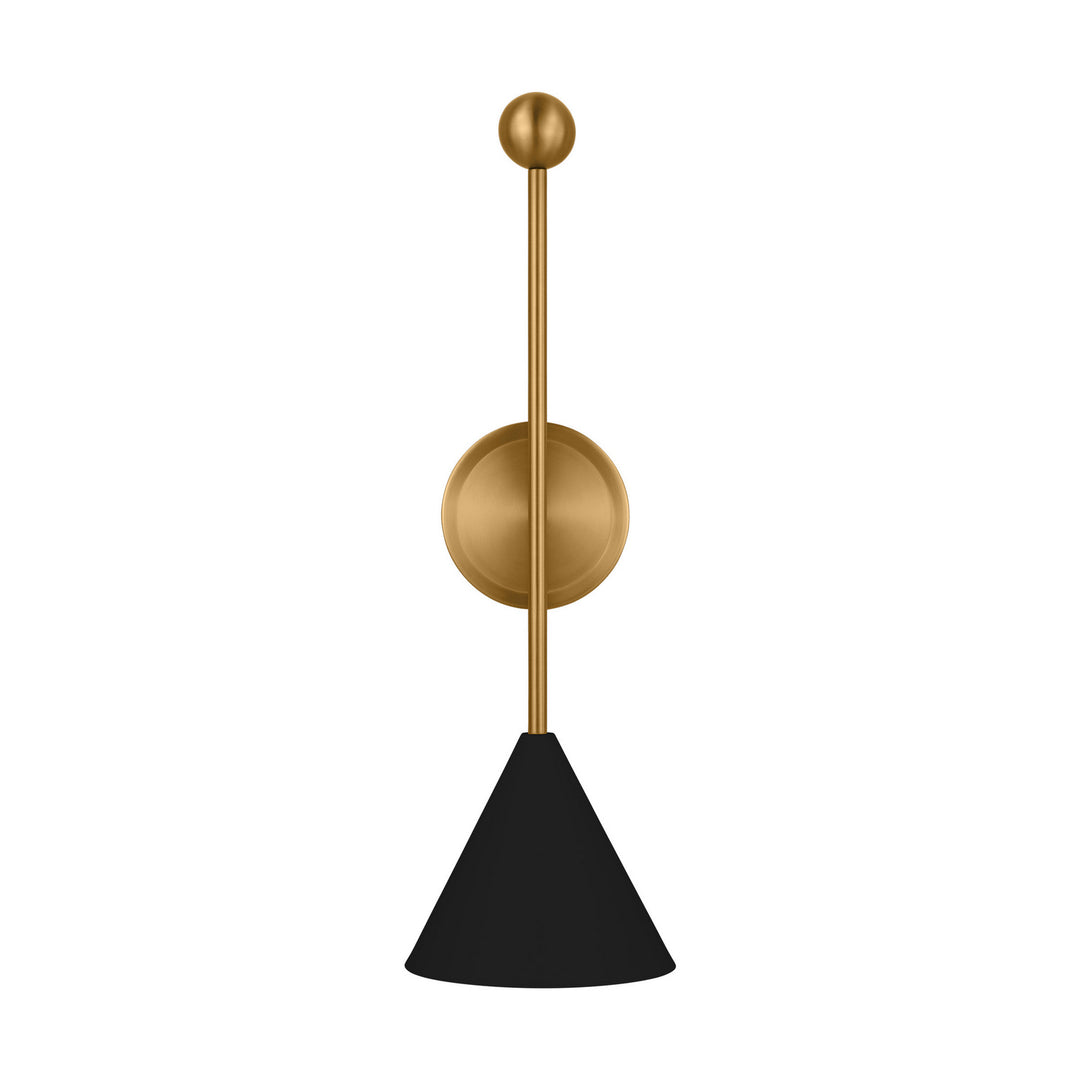 Visual Comfort Studio Cosmo AEW1051MBKBBS Wall Light - Midnight Black and Burnished Brass
