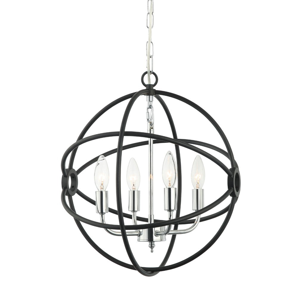 Maxilite Oriana MX 2141-0711 Chandelier Light - Black/Polished Chrome